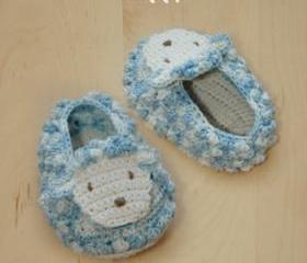 Sheep Baby Booties Crochet PATTERN, SYMBOL DIAGRAM (pdf)