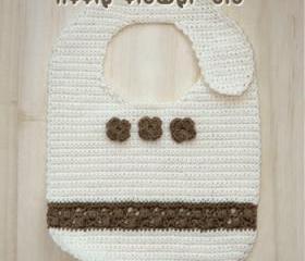 Little Flower Bib Crochet PATTERN, SYMBOL DIAGRAM (pdf)