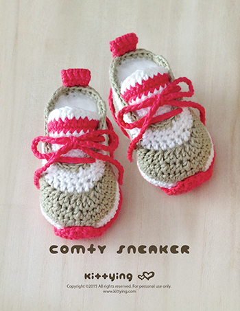 Crochet Baby Pattern Comfy Nike Baby Sneakers Crochet Baby ...