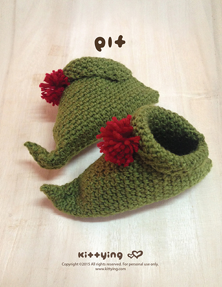 Crochet PATTERN Elf Baby Booties For Christmas Holiday ...